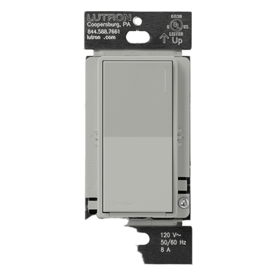 Apagador de pared / 8 A iluminación / 5.8 A motor (1/4 HP) / neutro requerido / multilocación / Pebble / RadioRA 3 | SIERRA STORE