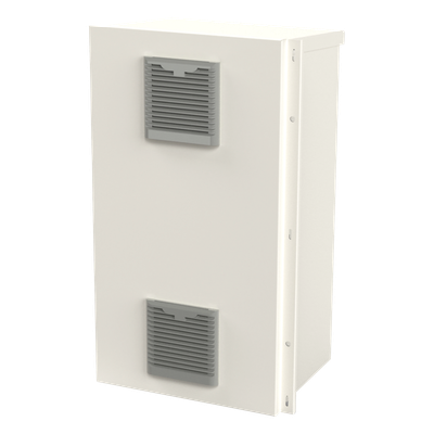 EPCOM INDUSTRIAL EI-PCB-40-73-30VDK - Gabinete Acero Galv. para 2 Baterías PL110D12  (400 x 730 x 300mm). Puerta Ventilada. Acc. para | SIERRA STORE