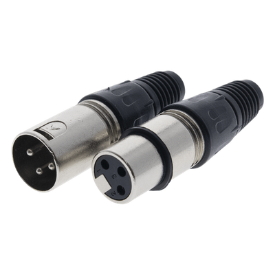Kit Conector XLR / Macho + Hembra / Cable 3.5-8.0 mm / 16 A por Contacto / Soldadura / -30 °C a +80 °C | SIERRA STORE