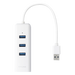 Adaptador de red / USB 3.0 a RJ45 / 3 puertos USB 3.0 / Gigabit Ethernet / 96x23x31 mm | SIERRA STORE