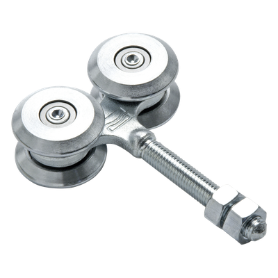 Carretilla Mediana para Puertas Colgantes / Acero Galvanizado / Carga 280 kgf / 4 Ruedas con Cojinete | SIERRA STORE