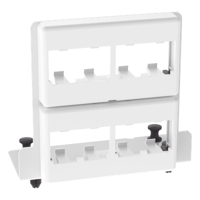 PANDUIT MS8PPB - Patch Panel / 8 Puertos Mini-Com / Acero Calibre 18 / Instalación Push/Pull / Gabinete Multipropósito | SIERRA STORE