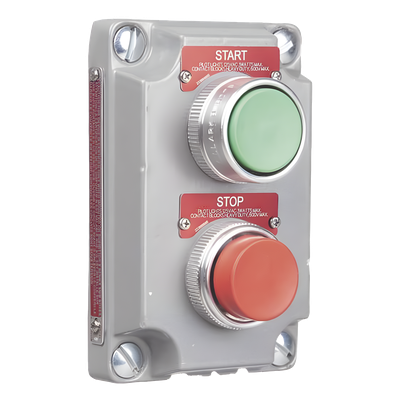 Cubierta para Estación de Control / 2 Botones Pulsadores Arranque-Paro / Aluminio sin Cobre / NEMA 7 y 9 / Áreas Peligrosas Clase I | SIERRA STORE