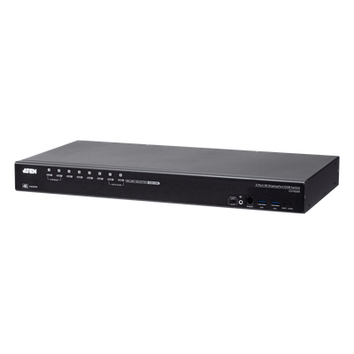 Conmutador KVM / 8 puertos DisplayPort / USB 3.1 Gen 1 / 4K DCI 4096x2160@60Hz / Cascada hasta 128 equipos / 8 monitores multipantalla | SIERRA STORE