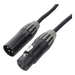 Cable XLR / 3 Polos / Conectores Macho-Hembra / Contactos Dorados 24k / Triple Blindaje / 5 m (16.4 ft) / Nylon Flexible | SIERRA STORE