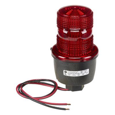 Luz de advertencia LED / 24 Vcc / Montaje en tubo / Rojo / IP66 / IP69K / Perfil bajo | SIERRA STORE