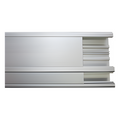 Canaleta de aluminio / 140 x 41 mm / Tramo 3 m (9.84 ft) / Anodizado natural / -20°C a 120°C | SIERRA STORE