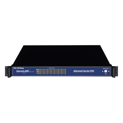 Sensor de Seguridad Perimetral por Fibra Óptica / Montaje en Rack 19'' / 8 Zonas / 0 a 800 m (0 a 2,625 pies) por Zona / Inmune a EMI | SIERRA STORE