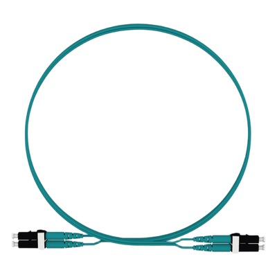 PANDUIT FZ2ELLNLNSNM002 - Jumper de Fibra Óptica / Multimodo OM4 50/125 / LC-LC Dúplex / LSZH / 2 m (6.56 ft) / Aqua | SIERRA STORE