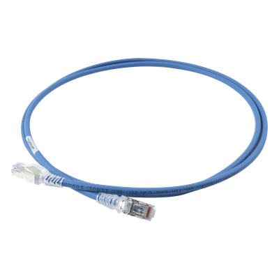 SIEMON SP6A-S05-06 - Patch Cord Cat6A Blindado S/FTP / 1.52 m (5 pies) / 28 AWG Diámetro Reducido / Color Azul | SIERRA STORE