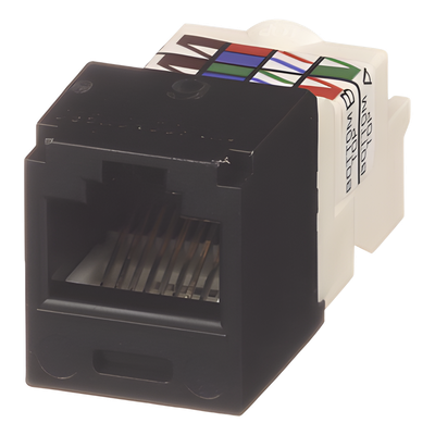 PANDUIT CJ688TPBL - Conector Jack RJ45 / Categoría 6 / 8 Posiciones 8 Cables / Sin Herramienta Impacto / Color Negro | SIERRA STORE