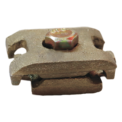 Abrazadera mecánica para tierra / Bronce / Tornillo hexagonal tropicalizado 3/8" x 3/4" | SIERRA STORE