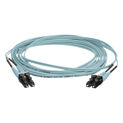 PANDUIT FZ2ERLNLNSNM009 - Jumper de Fibra Óptica / OM4 50/125 / LC-LC Dúplex / OFNR Riser / Aqua / 9 m (29.53 ft) | SIERRA STORE