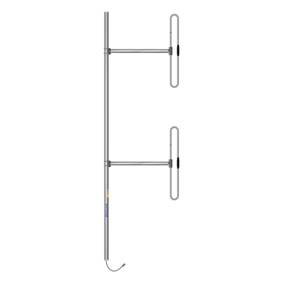 Antena Base / 2 Dipolos / 138-174 MHz / 5 dBd / 36 MHz BW / Bi-direccional / 300 W / N Macho / Tilt 0-10° / 10 ft x 3.3 ft x 2.5 ft | SIERRA STORE