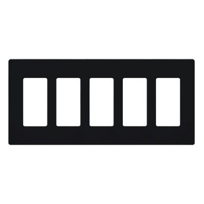 Placa de pared / 5 espacios / 10.18 x 4.69 x 0.30 in / Sin tornillos / Acabado Midnight satinado | SIERRA STORE