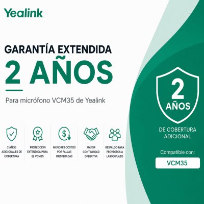 Garantia Extendida de 2 años para micrófono VCM-35 de Yealink | SIERRA STORE