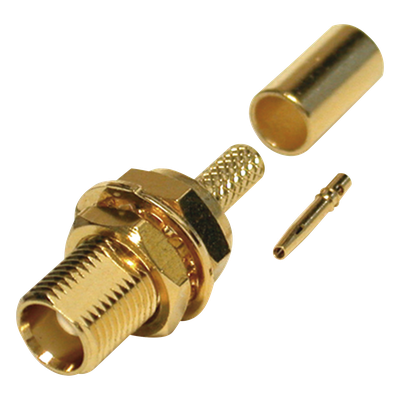 Conector MCX Hembra para Panel / Montaje D-Plano / Anillo Plegable / Cable RG-316/U Grupo B / Contacto Oro / Aislante Teflón | SIERRA STORE