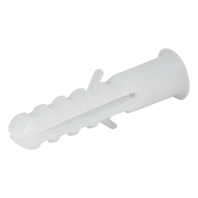 Taquete para concreto / #8 / 8 mm (9/32') / Polipropileno de alta resistencia / Bolsa 25 piezas / Color blanco | SIERRA STORE