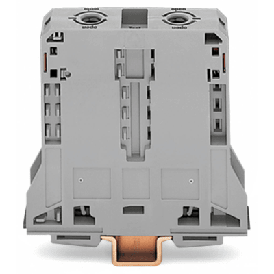 Borna de Paso para Corrientes Elevadas, 95 mm², POWER CAGE CLAMP, 2 Puntos de Conexión, 232 A, 1000 V, Montaje Carril DIN ...