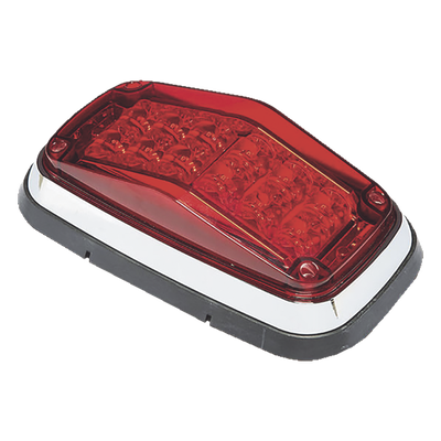 Luz de Advertencia LED / 8 x 4" (203.2 x 101.6 mm) / 12 LEDs / 11 Patrones / 12-30 VDC / IP67 / SAE J845 J595 | SIERRA STORE