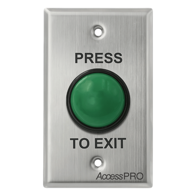 ACCESSPRO APB-870M5-W - Botón de Emergencia Tipo Hongo / IP66 / Acero Inoxidable / Contacto NO/COM/NC / 24 VDC 1.5 A / -20°C a 55°C | SIERRA STORE