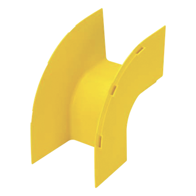 PANDUIT FROVRA4X4LYL - Bajada Vertical Exterior 90° / Canaleta 4x4 / Radio Curvatura 50.8 mm / PC/ABS / Amarillo | SIERRA STORE