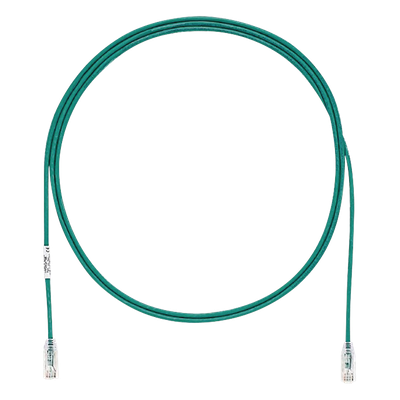 PANDUIT UTP28SP7GR - Cable de Parcheo UTP / Cat6 / 28AWG Diámetro Reducido / 2.13 m (7 Pies) / Verde | SIERRA STORE