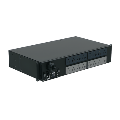 PANDUIT P16D12M - PDU Monitoreable / 16 Salidas 5-20R / Entrada NEMA L5-30P / Horizontal 19 in / 120 Vca / 30 A / 2 UR | SIERRA STORE