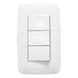 Apagador Triple Sencillo de 10 A/ 127 V CA ~ 60 Hz / Color Blanco. | SIERRA STORE