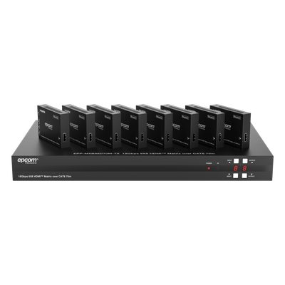 Matriz HDMI / 8x8 / 4K@60Hz 4:4:4 / 8 Salidas HDMI + 8 CAT / Extensión 70 m (229.7 ft) / HDR10 / Dolby Vision / Control Web | SIERRA STORE