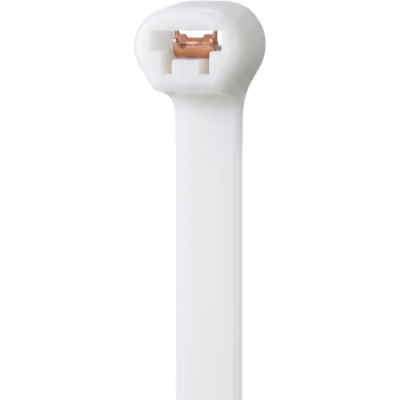 Cinchos de Nylon Mejorado con Inserto Metálico Para un Mejor Agarre / Color Blanco / 7.5 × 300 mm / Paquete con 100 Piezas | SIERRA STORE