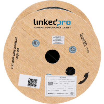 CARRETE 2 KM FIBRA OPTICA MINI FIGURA 8 G.657A2 2 HILO | SIERRA STORE
