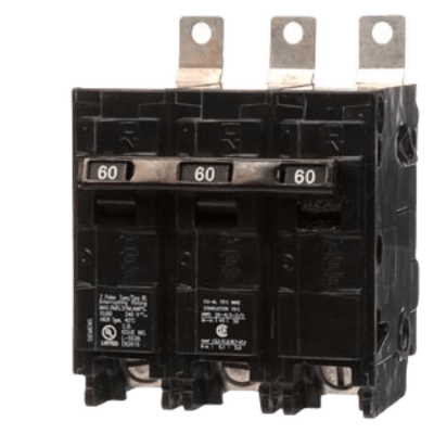 Interruptor Termomagnético / 3 Polos / 60 A / 10 kA / 240 V AC / Montaje Atornillable | SIERRA STORE