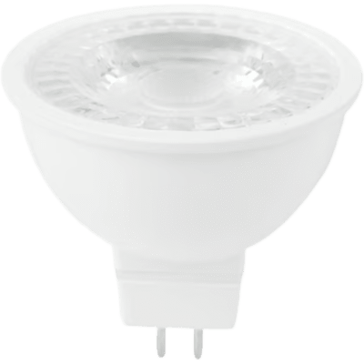 Lámpara LED MR16 / 6 W / 550 lm / Luz de Día 6500 K / IRC 80 / Base GX5.3 / 100-240 V / No Atenuable / Vida 15000 h / Garantía 5 Años | SIERRA STORE
