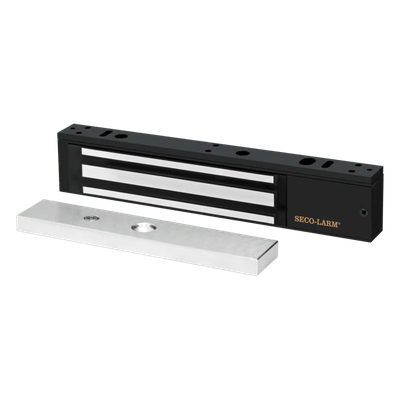 Chapa Magnética Electromagnética / 600 lb (272 kg) / 12/24 VDC Seleccionable / Sensor de Adherencia / LED de Estado / Sin Magnetismo | SIERRA STORE