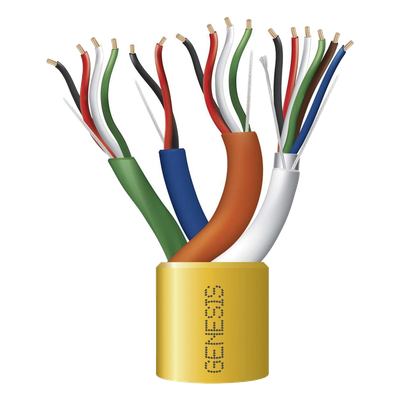 Carrete de Cable / 305 m (1000 pies) / Amarillo / 6x22 AWG blindado, 4x18 AWG, 6x22 AWG / Control de Acceso | SIERRA STORE
