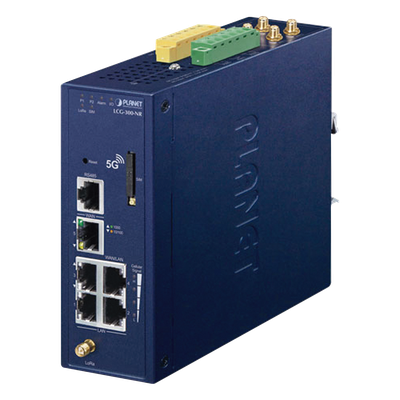 Gateway LoRaWAN Celular 5G NR / 5 Puertos Gigabit / -45°C a 75°C / IP30 / 300 Nodos | SIERRA STORE