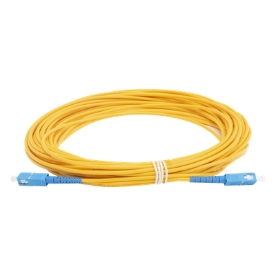 LINKEDPRO BY EPCOM LPSM3SCUSCUS15 - Jumper de Fibra Óptica / Monomodo OS2 / SC/UPC a SC/UPC / Simplex / 15 m (49.21 pies) / 3 mm | SIERRA STORE