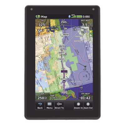 Navegador portátil aeronáutico / Pantalla táctil 7' / Visión 3D / Receptor SBAS/WAAS/GLONASS / Tráfico aéreo / 4 horas batería | SIERRA STORE