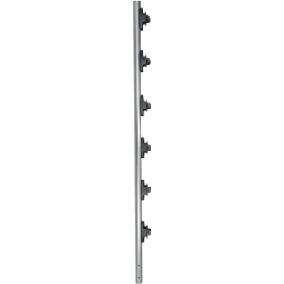 Poste de Paso / Tubo de Acero Galvanizado / Diámetro 1" / Longitud 140 cm / 6 Aisladores / Sin Pintura / 1 KG | SIERRA STORE