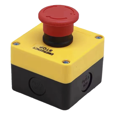 ACCESSPRO XBS-S-T01 - Botón de Parada Enclavado / IP40 / 24 VCC / 72 x 72 x 58 mm / Montaje Frontal / Barreras Vehiculares | SIERRA STORE
