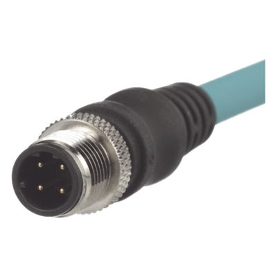 PANDUIT ICD12T1NTL1M - Cable de Conexión IndustrialNet Cat5e, de M12 D-Code Macho Recto a M12 D-Code Macho Angulado, Blindado S/FTP | SIERRA STORE