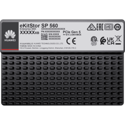 Unidad de Estado Sólido (SSD Huawei eKitStor SP 560) Empresarial de 3.84 TB / NVM2 2.0 / U.2 de 2.5'' / PCle 5.0 x4 / 14,800 MB/s | SIERRA STORE