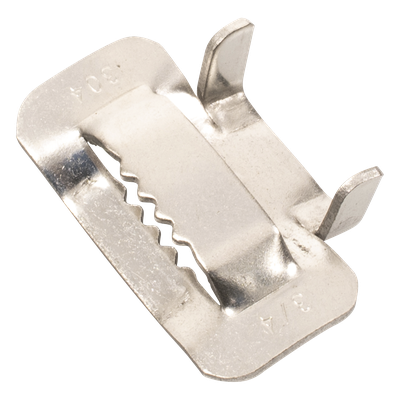 LINKEDPRO BY EPCOM LP-SSBT-34 - Hebilla de Acero Inoxidable / 3/4" / 100 Piezas / Compatible ADSS / Mini-ADSS / Figura 8 | SIERRA STORE