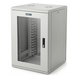 Gabinete Rackeable / 18U / 19 in / Puerta Cristal / Carga 750 Kg / 600x605x930 mm (23.6x23.8x36.6 in) / 3.05 ft Alto | SIERRA STORE