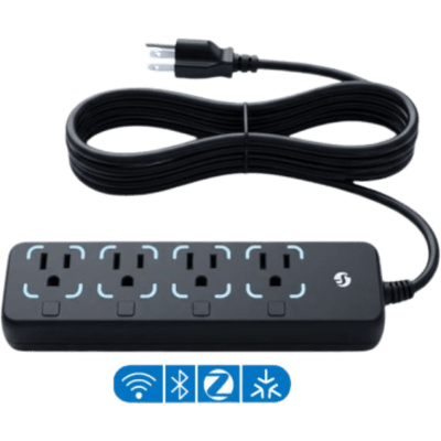 Toma multiple Inteligente / 4 Tomas / Wi-Fi Bluetooth Zigbee / Medición Individual / Protección Sobrecalentamiento / 3680 W Máx / 12 A | SIERRA STORE