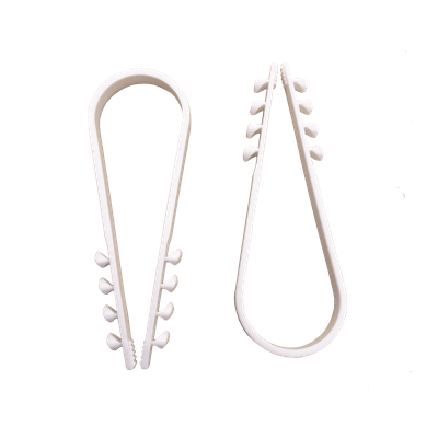 Clips Sujetadores de Plástico / 100 Piezas / Diámetro 19 a 25 mm / Fijación en Pared / UTP, Coaxial y Eléctrico | SIERRA STORE