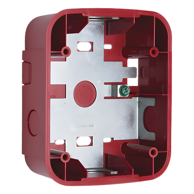 Caja de Montaje en Pared / Para Sirena / Color Rojo / Diseño Compacto / Compatible Serie L | SIERRA STORE