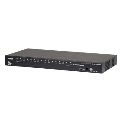Switch KVM HDMI USB / 16 Puertos / Cascada hasta 256 PCs / Multipantalla / 1080p / Rack 1U | SIERRA STORE