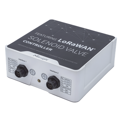 Controlador IoT LoRaWAN / 2 Salidas CC para Válvulas Solenoides / 2 Entradas por Pulsos / IP67 / 16 Eventos de Riego | SIERRA STORE